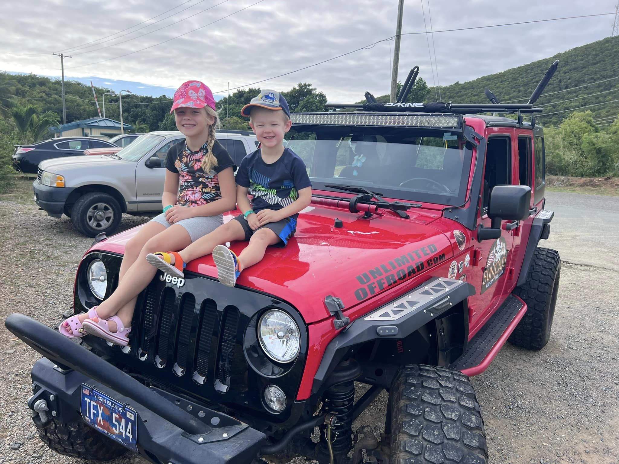 Family Loving Jeep Adventure Tours on Saint Thomas, US Virgin Islands